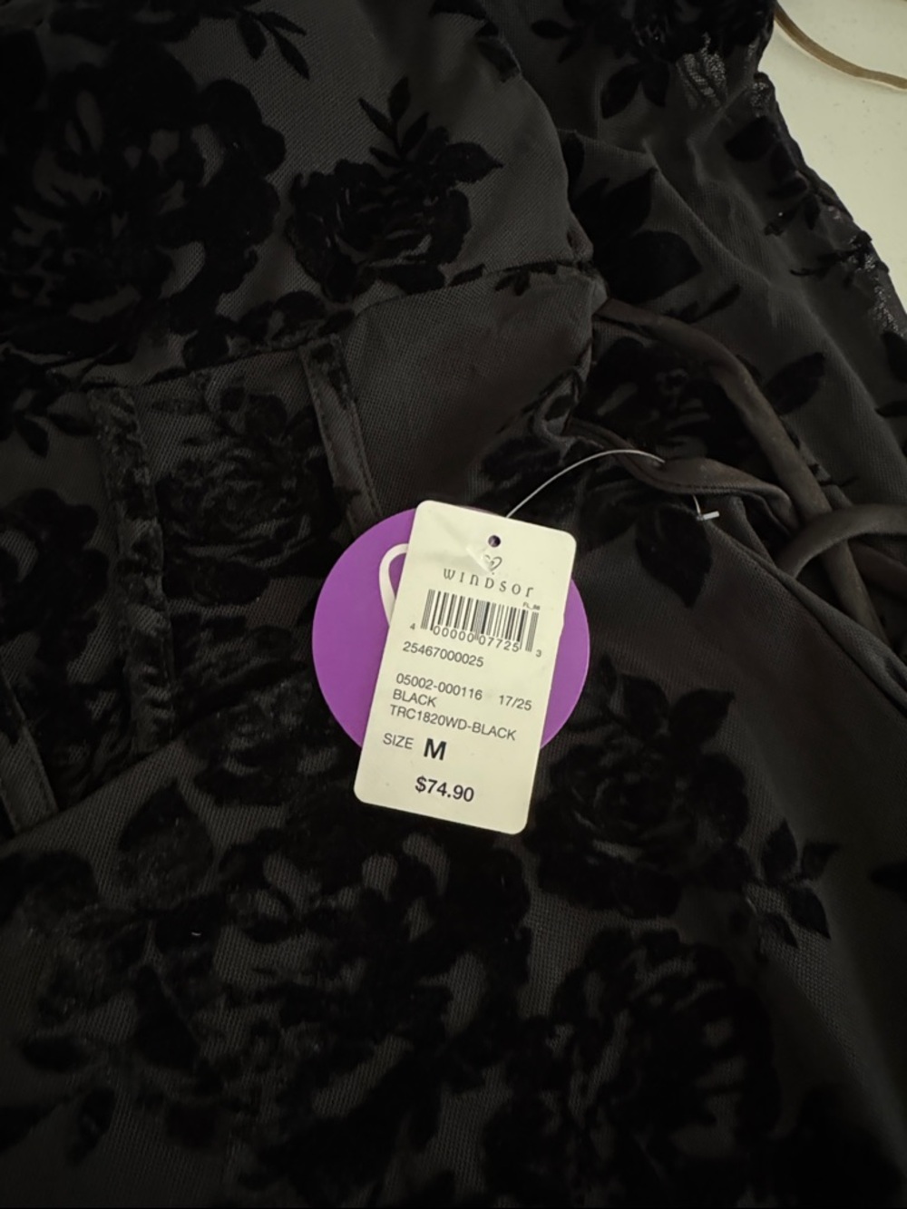 Windsor Bethany Lace-Up Mesh Mermaid Formal Dress NWT - Picture 5 of 6